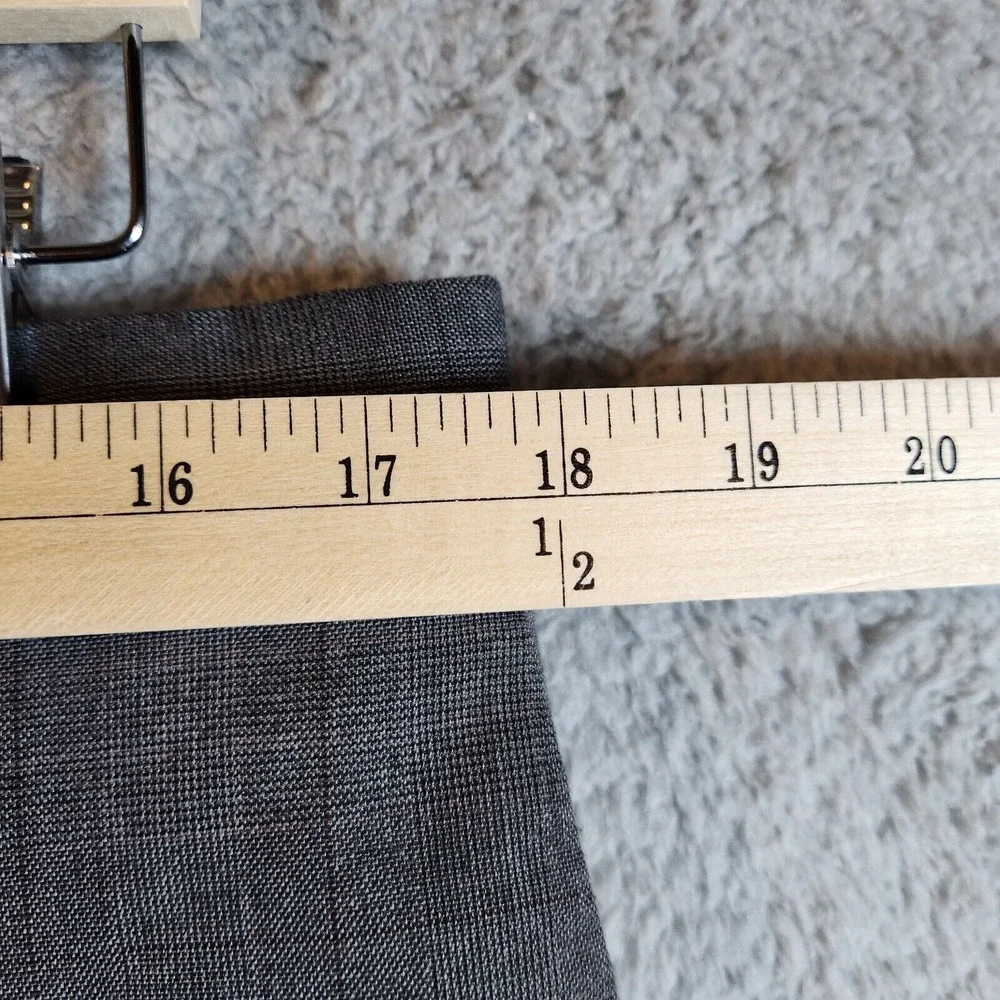 Banana Republic Dress Pants Men's 34x32 Gray Standard Fit Stretch Straight Leg